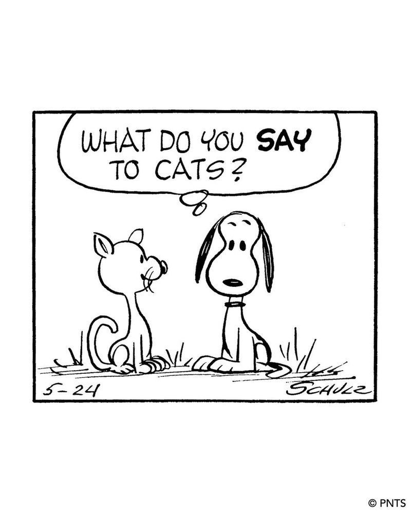 Snoopy's Fear of Cats