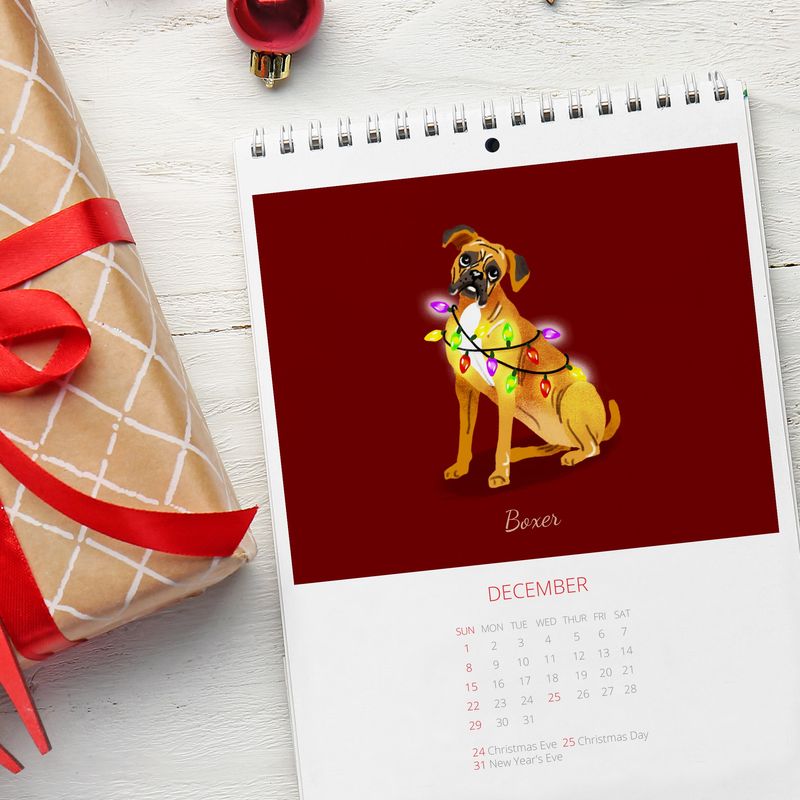 Dog Art Calendar