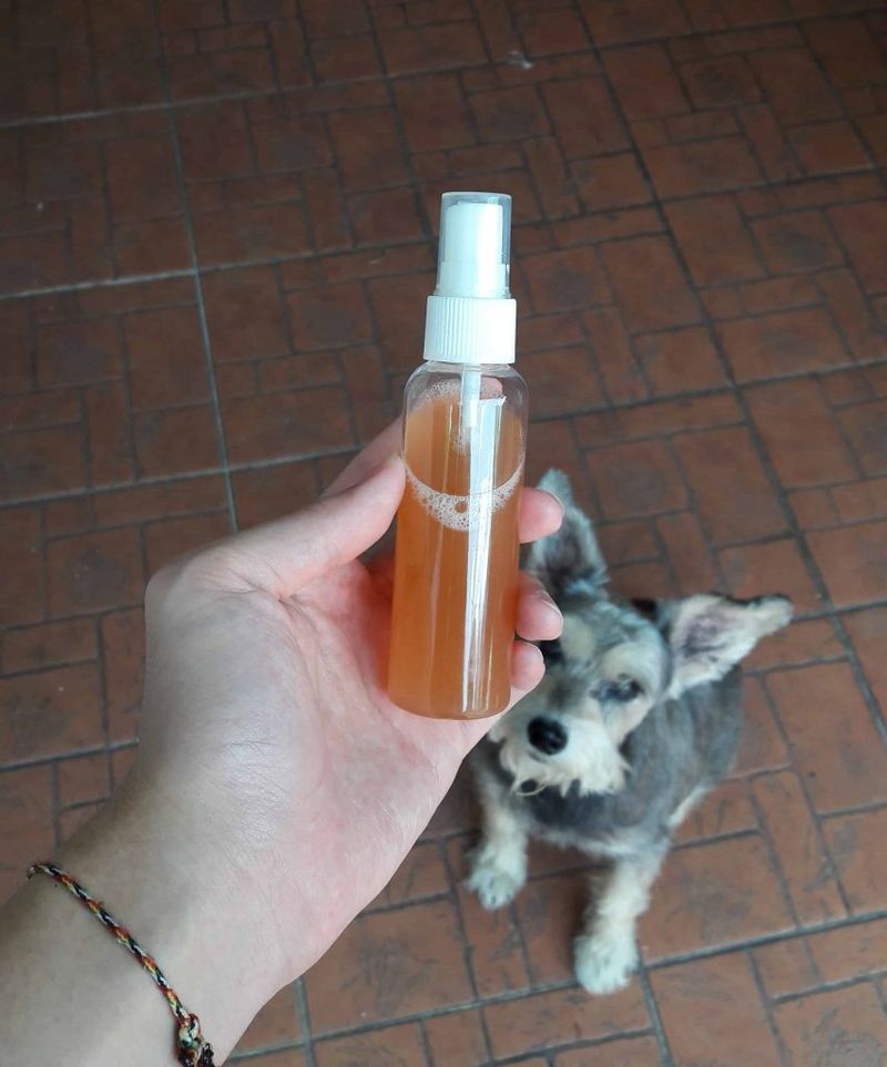 Use of a Squirt Bottle with Vinegar