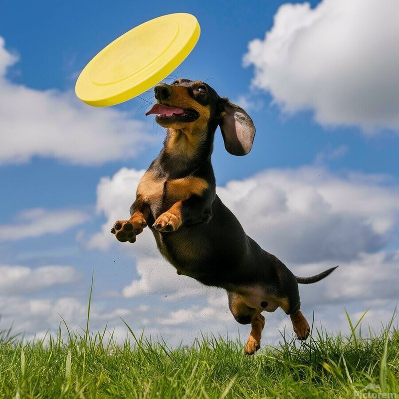 The Playful Dachshund